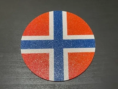 挪威国旗杯垫