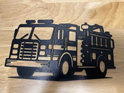 消防车壁画