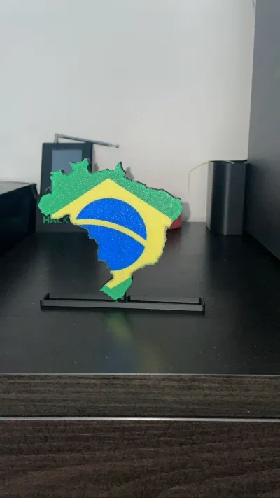 巴西地图/国旗架（多彩）