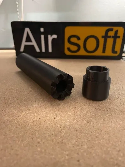 Airsoft模块化玩具消音器V4 隔板/中空