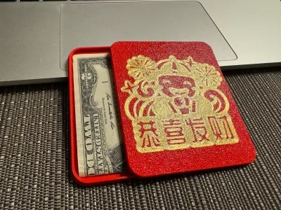 3DPrintBox - 农历中国新年 - 红包盒子 - 利是 - 快乐