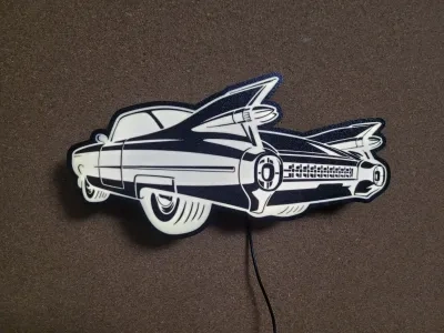 1959 Cadillac Eldorado Silhouette灯箱