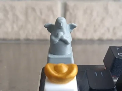 3D打印海拉鲁女神键帽 3D Printed Hylian Goddess Keycap