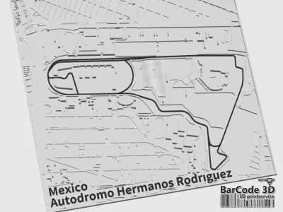 F1墨西哥赛道3D街道地图