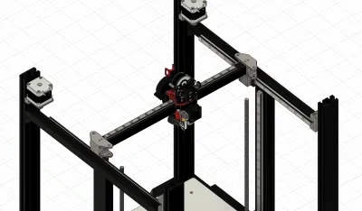 Sapphire Plus 3D打印机使用VZbot打印头和新的门架