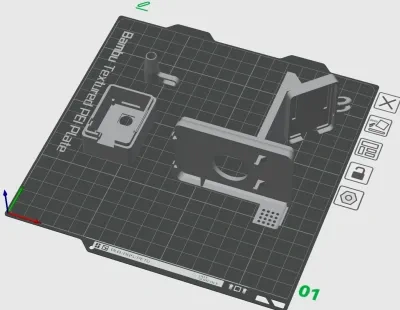A1 Mini ESP32-Cam带内窥镜安装孔的面板