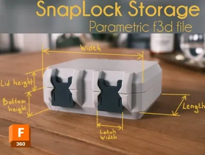 可调节的SnapLock存储盒
