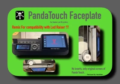 熊猫触摸面板改编-无需插入件，改善熊猫触摸的固定，与LED增高器兼容