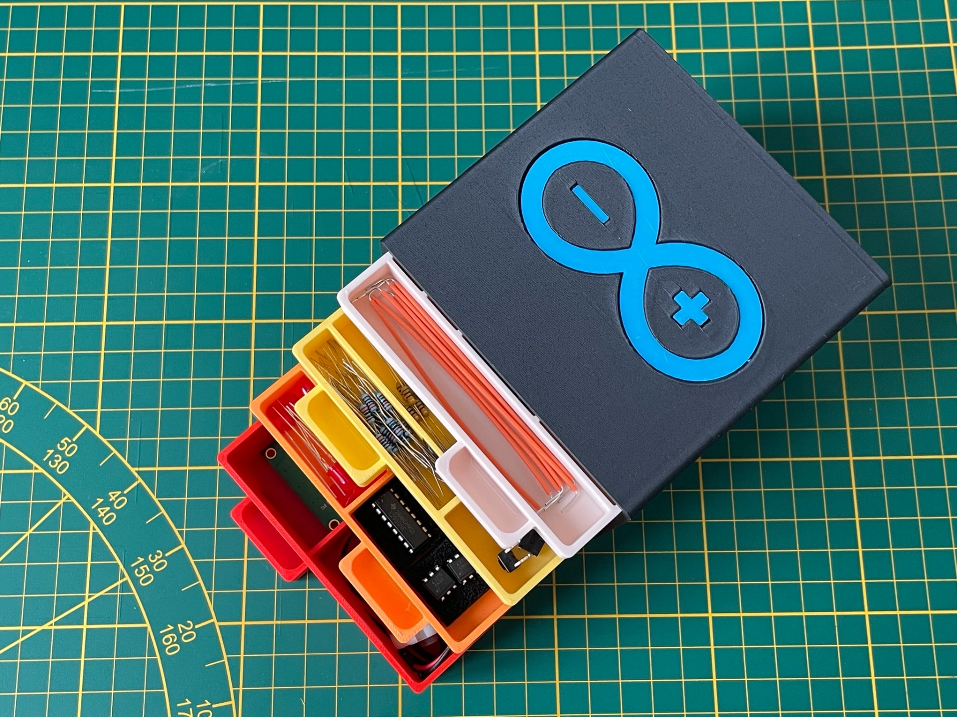 电子元件整理器 - Arduino入门套件 二次创作 - 来自 TimothyStMakerWorld:免费下载 3D 模型