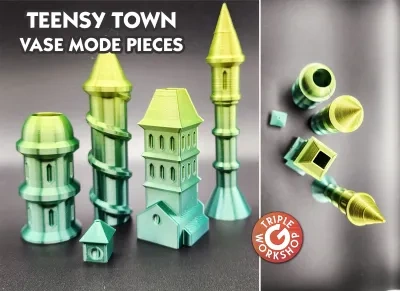 微型城市建筑-花瓶模式