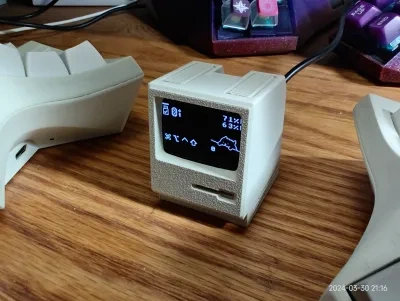 zmk键盘 Macintosh 接收器显示