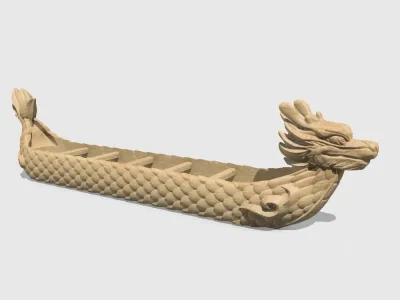 中国龙舟（可浮水）, Loong Boat, Dragon Boat（Floatable）