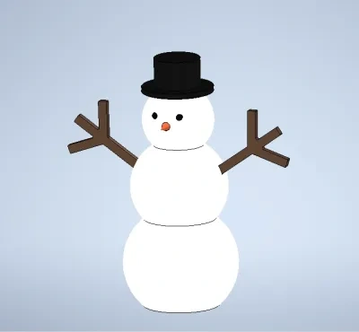 雪人，易于彩色打印的分离式雪人，适合圣诞节