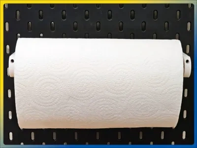 适用于IKEA Skadis的快速更换纸巾支架