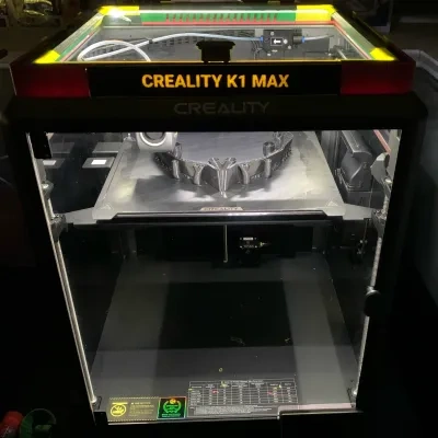 Creality K1 Max 玻璃顶盖增高架，带有滑动通风口和LED安装支架