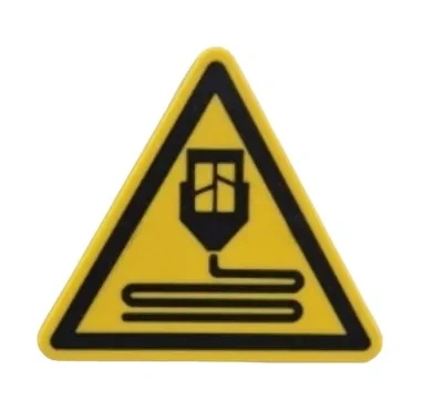 警告 3D 打印机标志 - Bambulab 版本