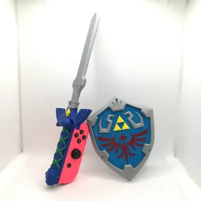 天空之剑的Joycon剑和盾饰品