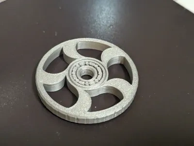 旋转解压陀螺，一体打印，打印的轴承