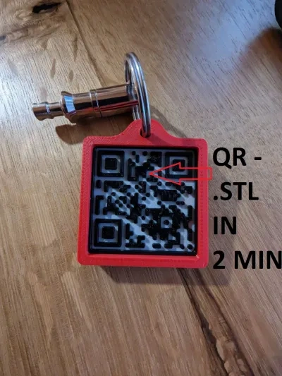 Key QR - 您定制的QR .STL文件，自动生成，可立即打印