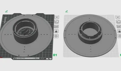 可以用A1mini打印的料盘——直径180mm的料盘