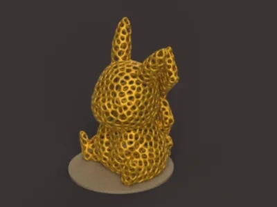 Voronoi Pikachu镂空皮卡丘