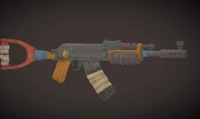 AK47 Rust颜色的模型