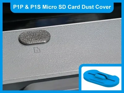 BambuLab P1S P1P微型SD卡防尘盖/插头