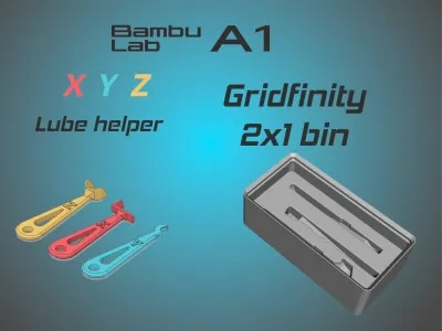 Gridfinity A1(&Mini) XYZ润滑助手存储盒