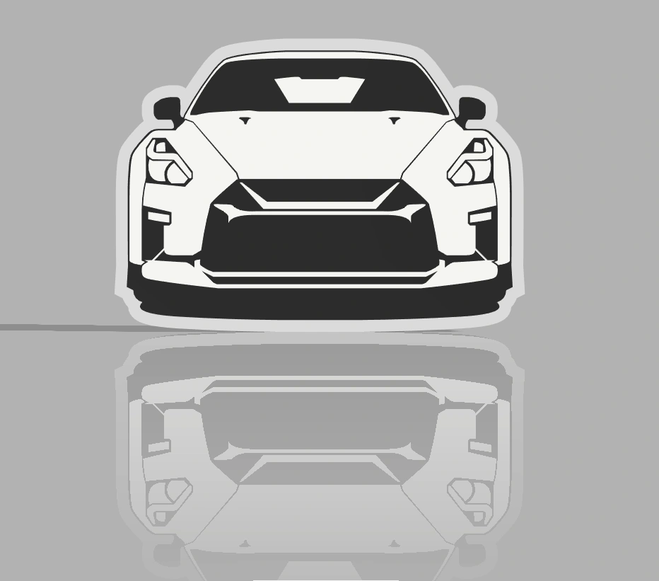 日产GTR R35灯箱 来自 Expressão3D - MakerWorld