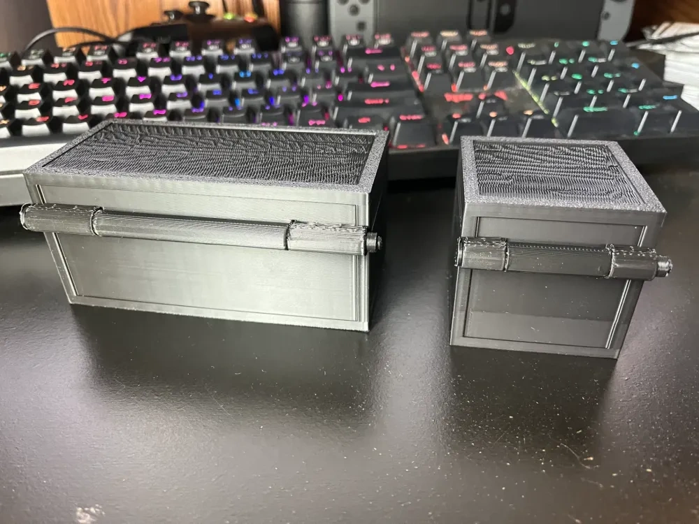 工作中的Minecraft宝箱(单个和双个) - 免费 3D 打印模型 - MakerWorld