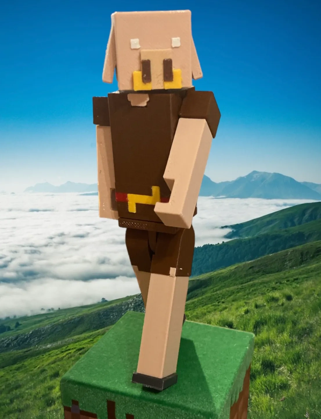 Minecraft猪灵可动人偶 来自 Rott3D - MakerWorld