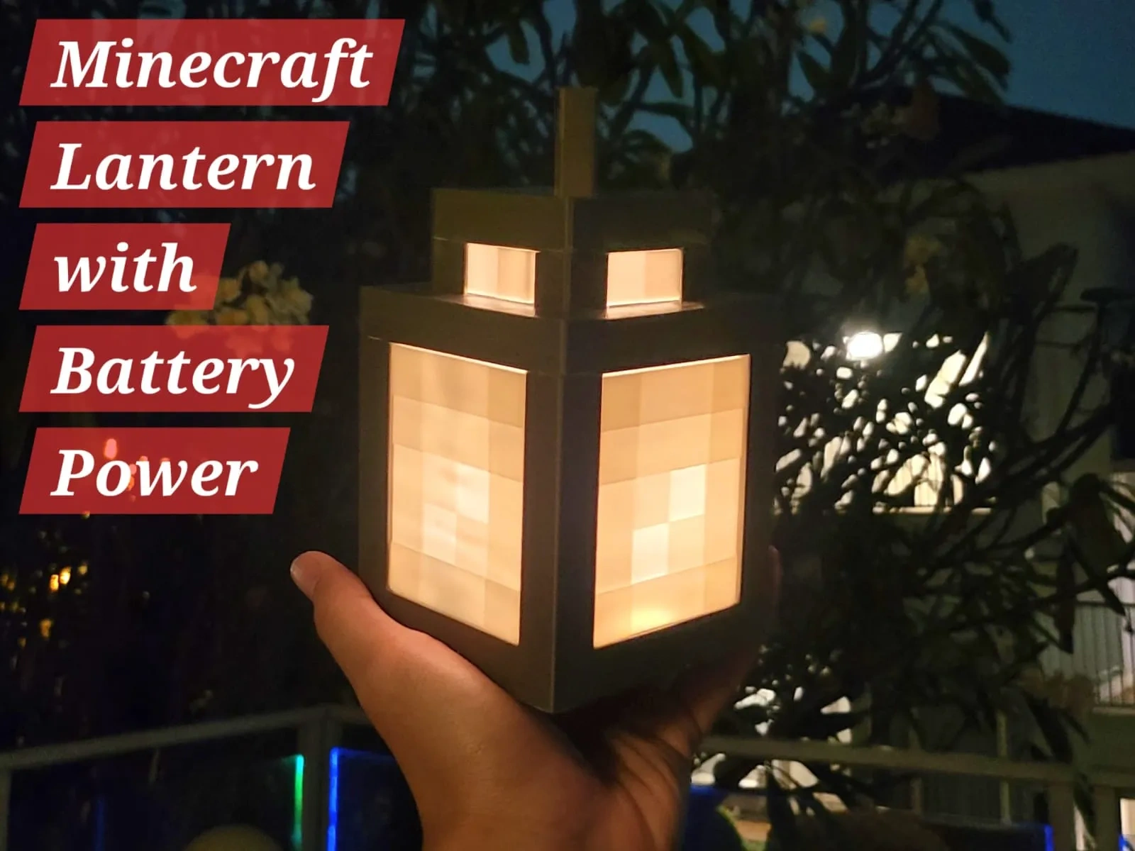 Minecraft带电池供电的灯笼 来自 Avarey Martin - MakerWorld