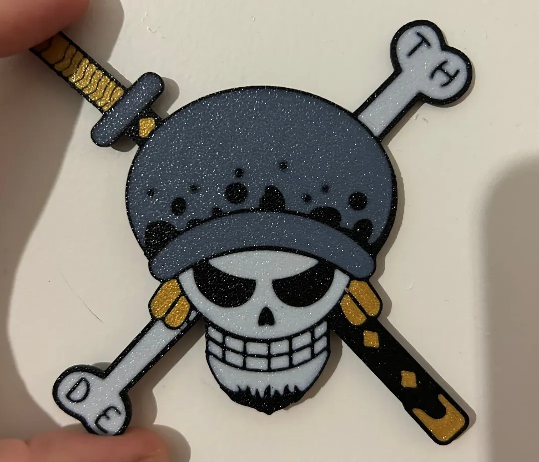 TRAFALGAR LAW ONE PIECE徽标 来自 samfantaisy - MakerWorld