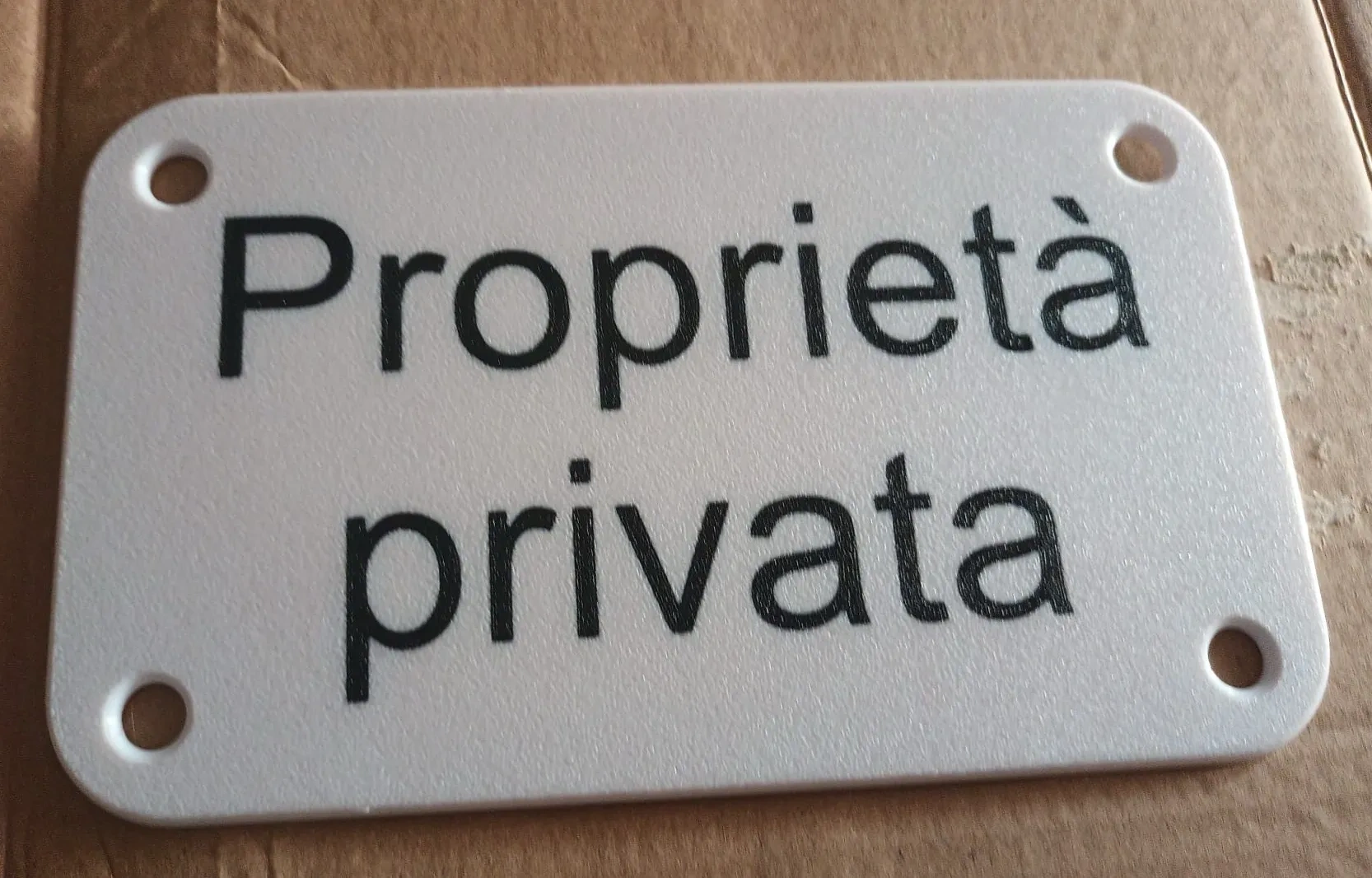 Cartello proprietà privata 30x20 cm Cartelli Segnalatori ''Proprietà