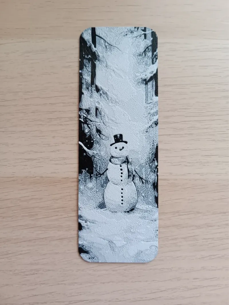 雪人书签
