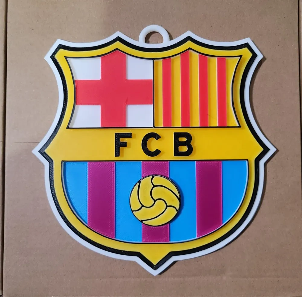巴塞罗那足球俱乐部3D 标志180 毫米系列- 2 个AMS - 免费3D 打印模型- MakerWorld