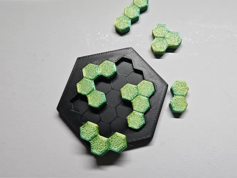 3x3 六边形拼图 - 简单级别