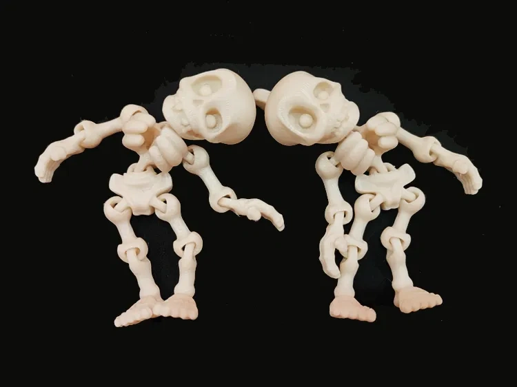 铰链骷髅钥匙扣 人体骨骼 骨头Flexi Skeleton Keychains bone