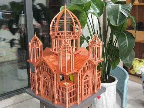 3D打印豪华教堂鸟笼：为爱宠打造专属天堂