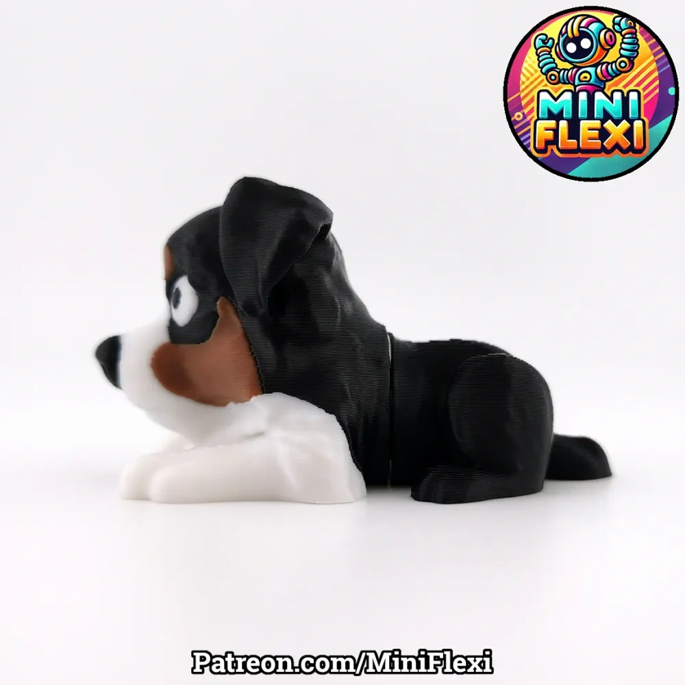 迷你可活动的澳大利亚牧羊犬 - 无需支撑 来自 Mini Flexi MakerWorld:免费下载 3D 模型