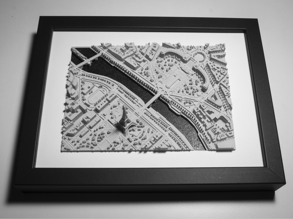 巴黎城市切片 – 埃菲尔铁塔 来自 Gattamelata MakerWorld：免费下载 3D 模型