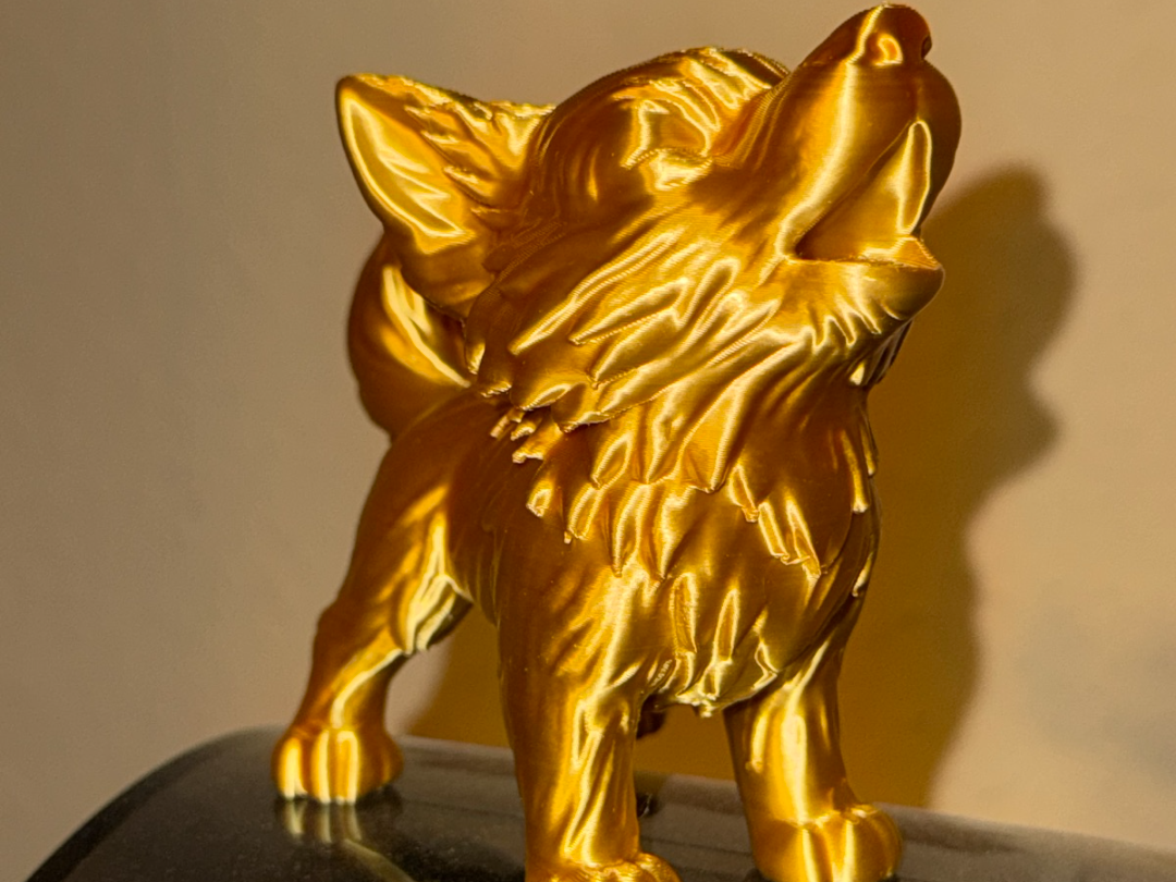 幼狼，站立 - 嚎叫 - 闭眼 - 免费 3D 打印模型 - MakerWorld