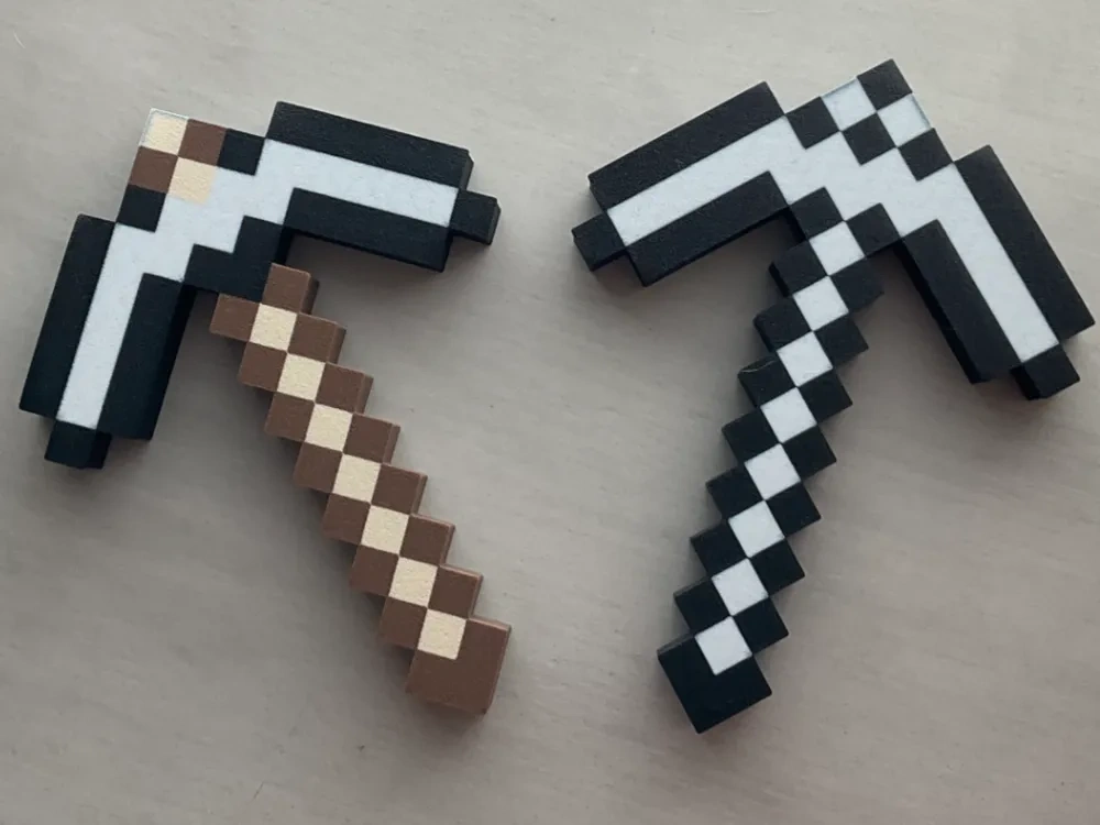 Minecraft 镐。 来自 fishpro2 MakerWorld:免费下载 3D 模型
