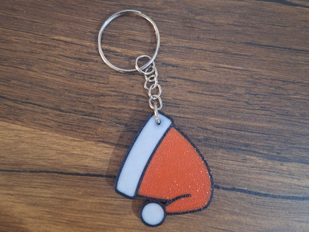Santa Hat Keychain 来自 FunArt.hr MakerWorld:免费下载 3D 模型