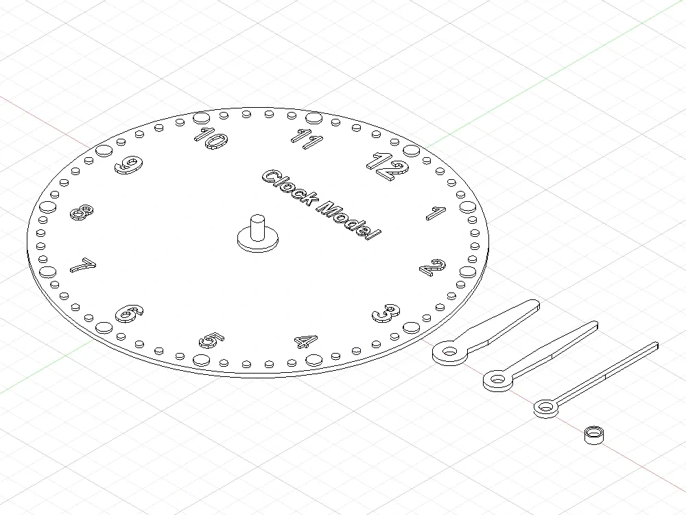 钟表模型,表盘模型(教具,玩具)Clock model, dial model - 免费 3D 打印模型 - MakerWorld