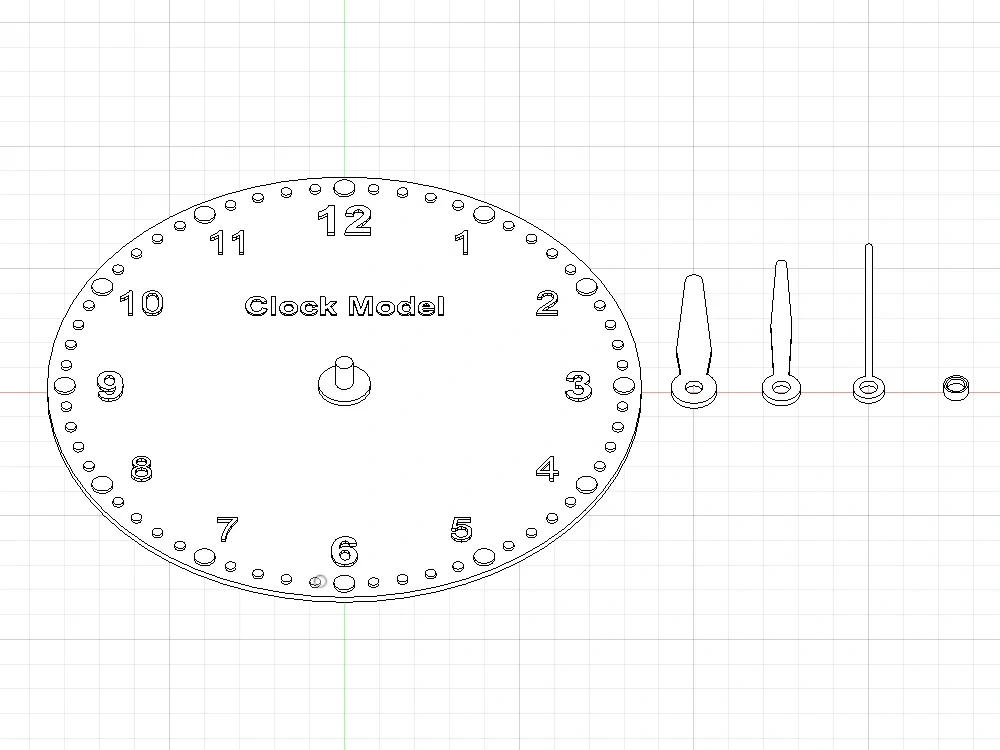 钟表模型,表盘模型(教具,玩具)Clock model, dial model - 免费 3D 打印模型 - MakerWorld