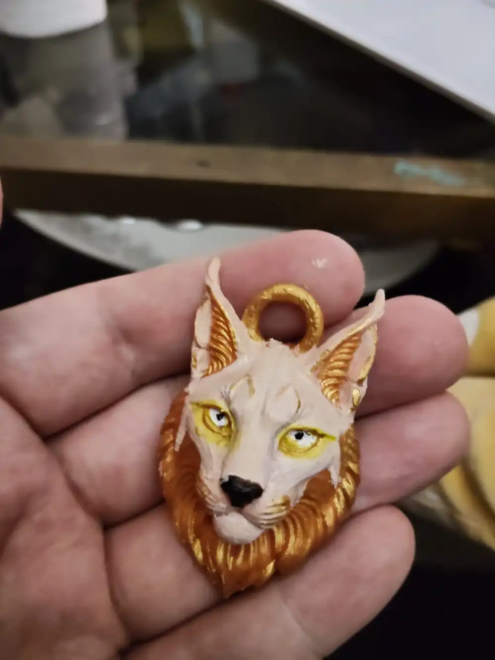 猞猁头奖章 来自 Miguel Albuquerque MakerWorld：免费下载 3D 模型