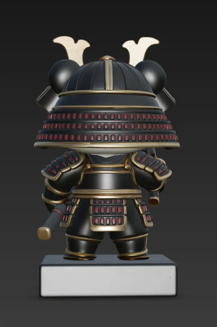 Q 版熊猫武士 - 免费 3D 打印模型 - MakerWorld
