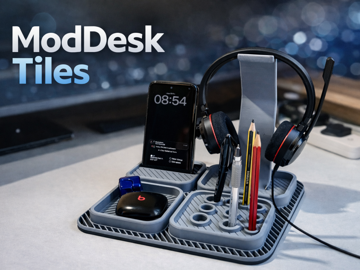 ModDesk Tiles – 模块化桌面整理器系统 - 免费 3D 打印模型 - MakerWorld
