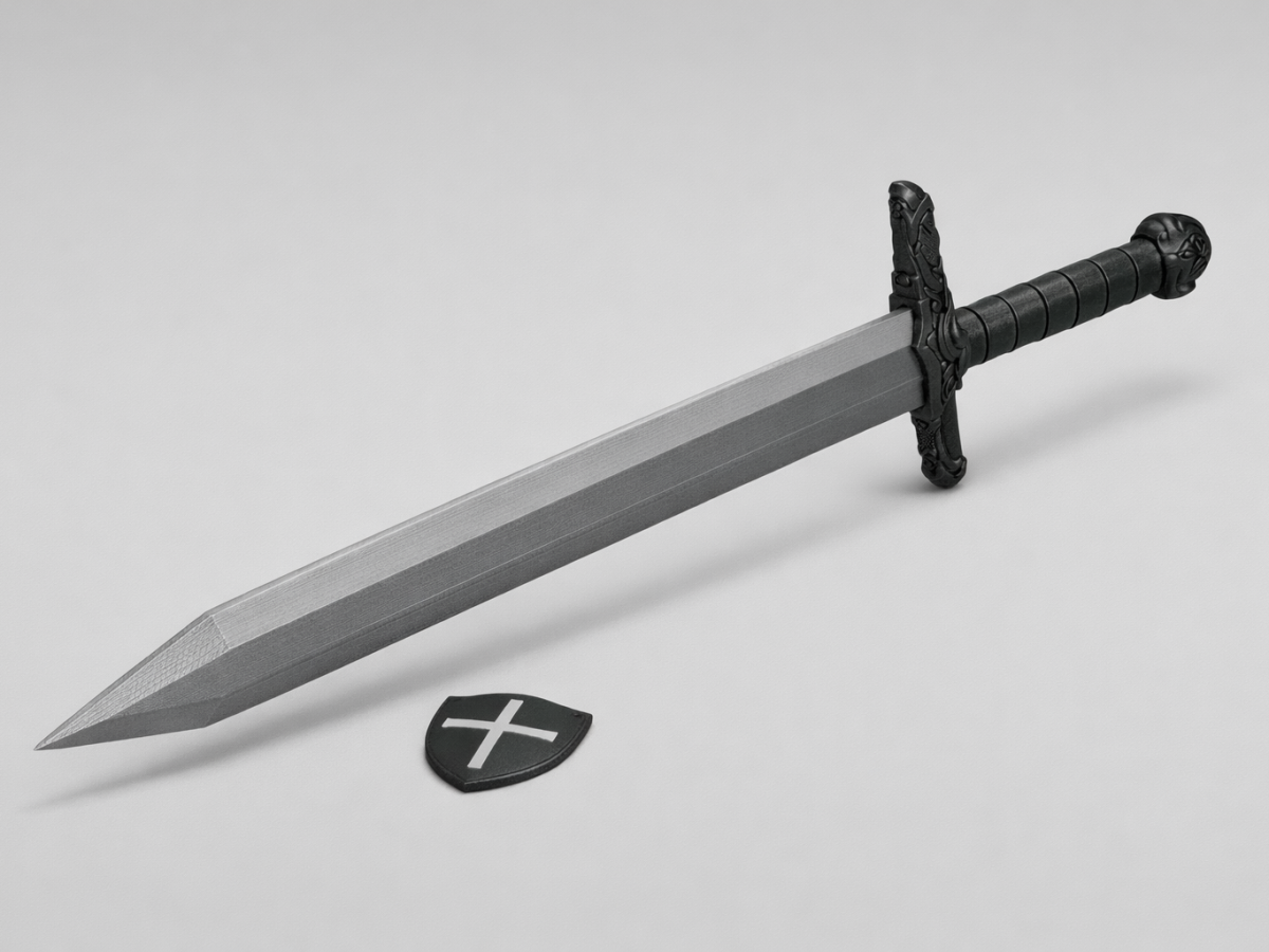 阔剑 – 双色 - 免费 3D 打印模型 - MakerWorld